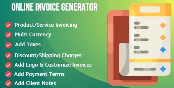 On-line Invoice Generator (Single Page Application)