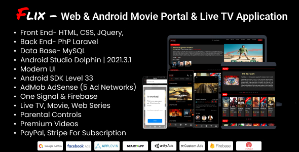 Flix- Net & Android Movie Portal & Are dwelling TV Application