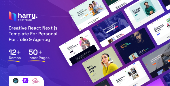 Harry – Inner most Portfolio & Agency React Next js Template