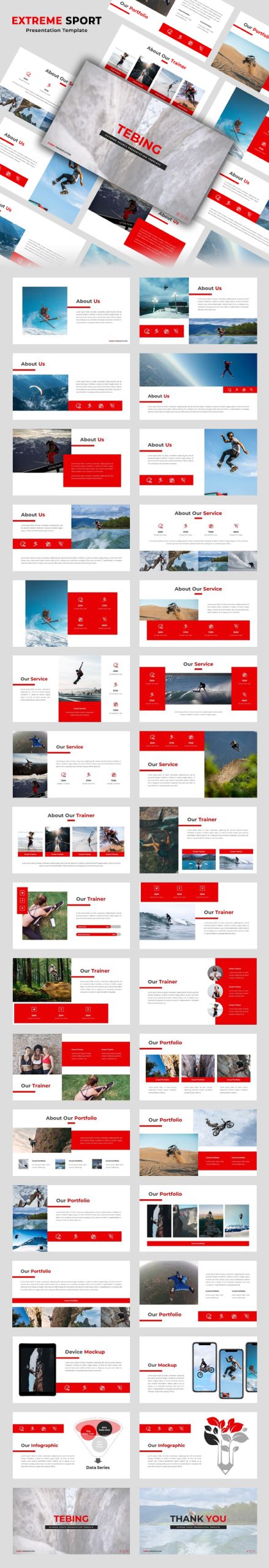 Tebing – Outrageous Sport Google Slides Template