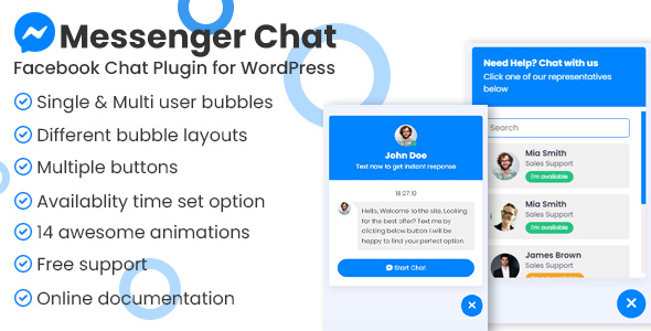 Messenger chat make stronger WordPress Plugin