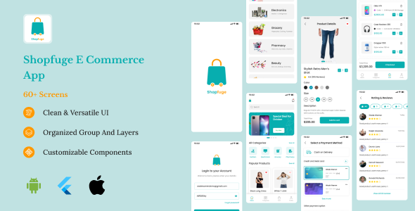 Shopfuge – Ecommerce Flutter UI Equipment