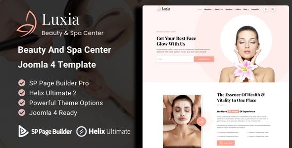 Luxia – Beauty Salon & Spa Heart Joomla 4 Template