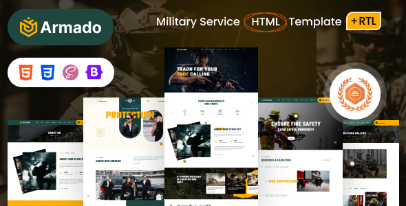 Armado – Defense power Provider HTML Template