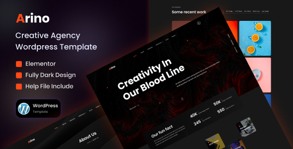 Arino – Creative Company WordPress Theme