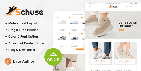 Schuse – Sneakers Sneakers Store Shopify 2.0 Responsive Theme