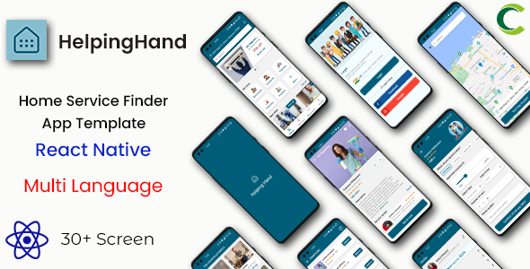 House Provider Finder App Template in React Native | HelpingHand | Multi Language