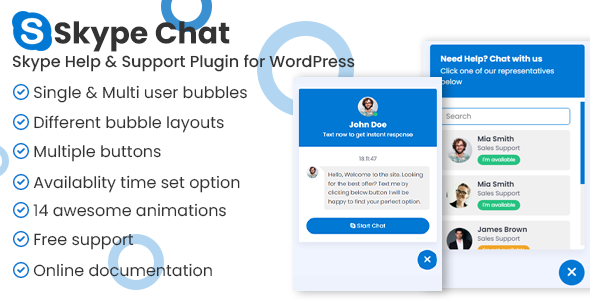 Skype Chat Give a boost to Pro WordPress Plugin