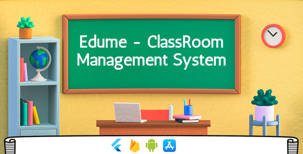 Edume v1.1 – Lecture room Management Mobile Procedure | Flutter & Firebase | Android & iOS | 2 In 1