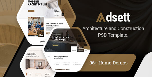 Adsett – Architecture PSD Template