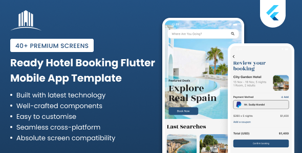 Ready Resort Reserving Flutter Cell App Template