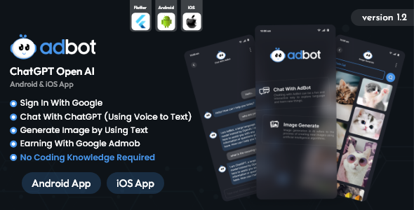 AdBot – ChatGPT Initiating AI Android and iOS App