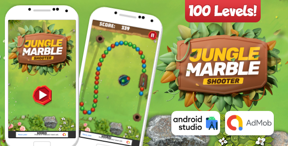 Jungle Marble Shooter Sport Android Studio Project with AdMob Adverts + Ready to Put up