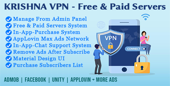 Krishna VPN Pro – Android VPN App With Admin Panel & In-App-Make a choice