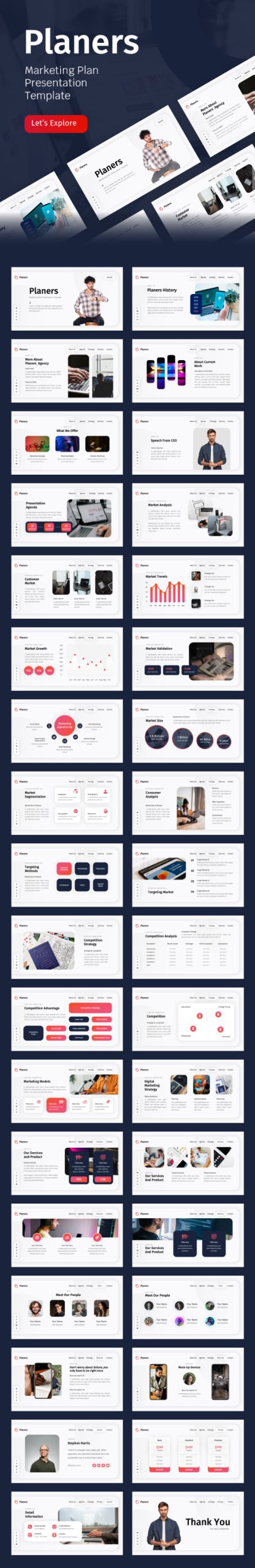 Planers – Advertising and marketing Concept PowerPoint Template