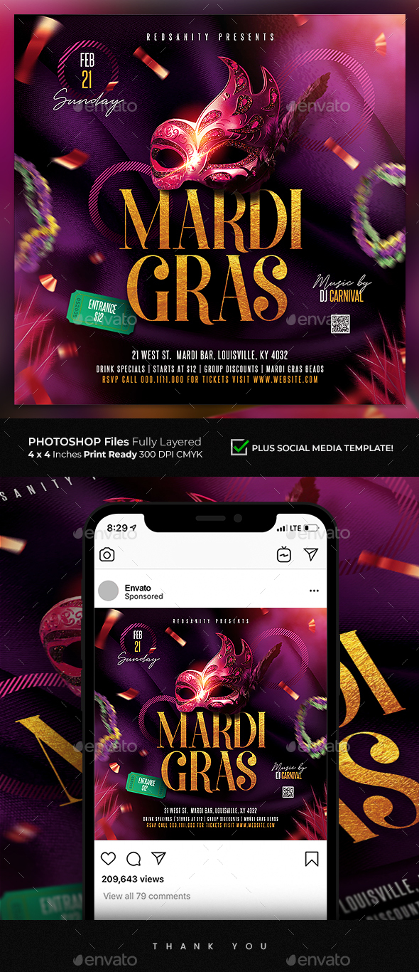 Mardi Gras Flyer