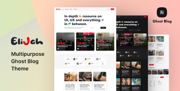 Elijah – Multipurpose Ghost Weblog Theme