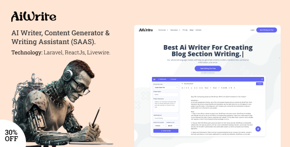 AiWrite – Proper AI Author, Articulate material Generator & Writing Assistant Tools.