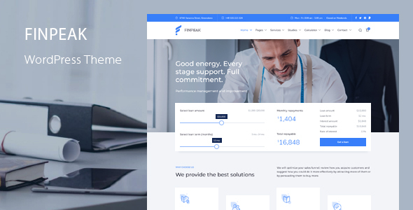 Finpeak – Change Finance Consulting WordPress Theme