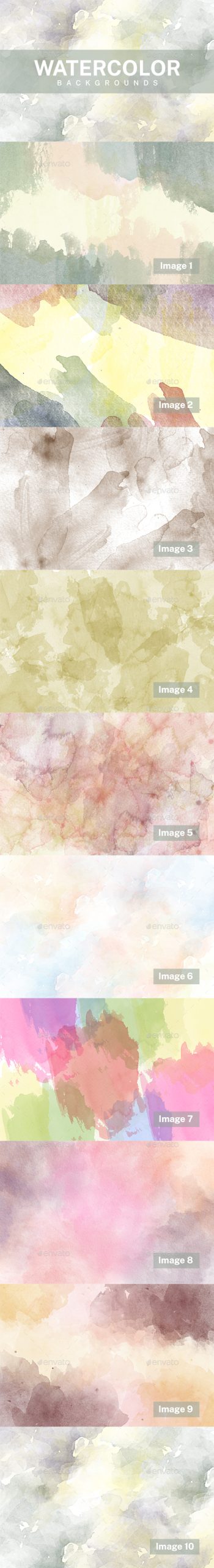 Watercolor Background With Pastel Coloration