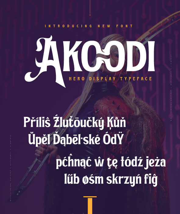 Akoodi – Dispute Hero Font