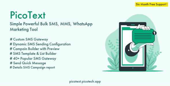 PicoText – Easy Highly efficient Bulk SMS, MMS, WhatsApp Advertising and marketing and marketing Tool