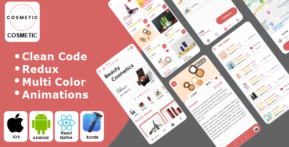 Beauty Store – Beauty Product Ordering React Native iOS/Android App Template