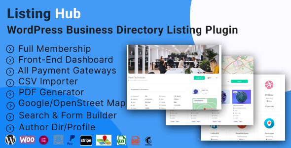 ListingHub – WordPress Commerce Directory Itemizing Plugin