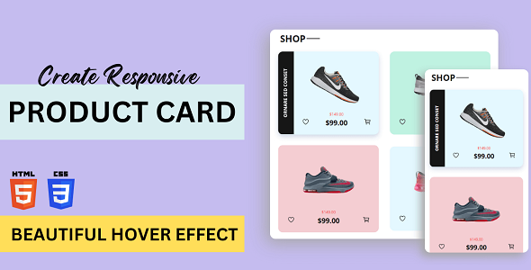 Web region Product Card – Responsive Card Make with Hover Enact