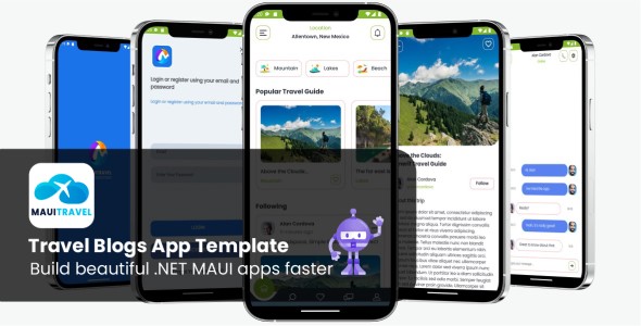 MauiTravel – Lumber Blogs App Template for .NET MAUI