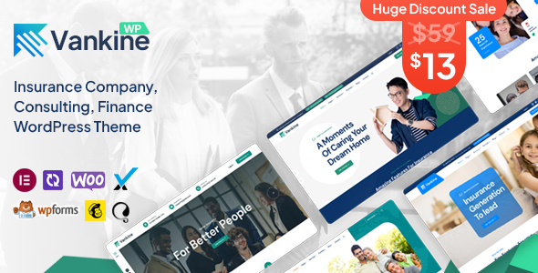 Vankine – Insurance coverage & Consulting Commercial WordPress Theme