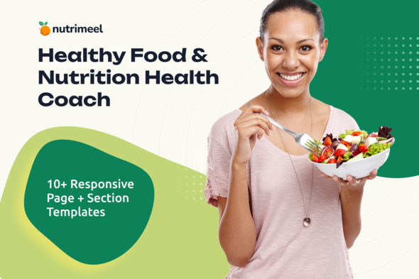 Nutrimeel – Healthy Meals & Diet Health Coach Elementor Template Kit