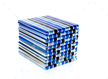 stack of items on white background