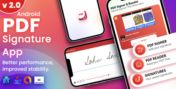 PDF Signer – PDF Doc Signer & Reader + Admob Ads