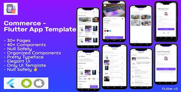 Commerce App – Flutter Ecommerce Template