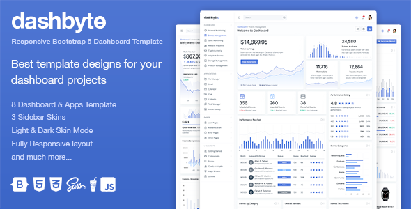 Dashbyte Bootstrap 5 Dashboard & Admin Template