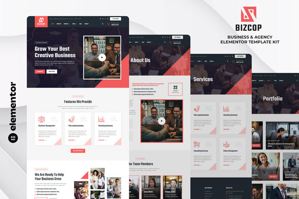 Bizcop – Industry & Company Elementor Template Kit