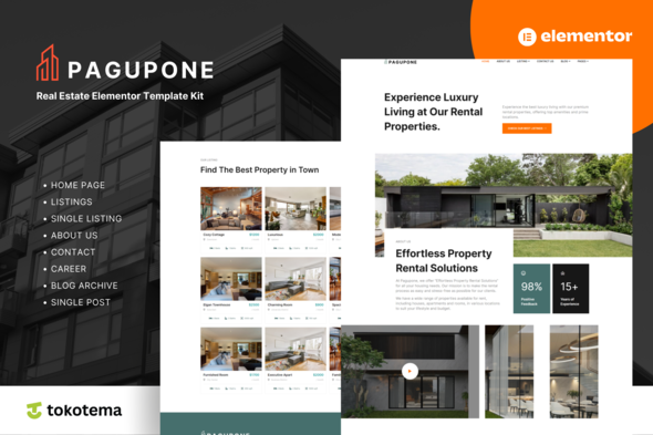 Pagupone – True Estate Company & Checklist Elementor Template Kits