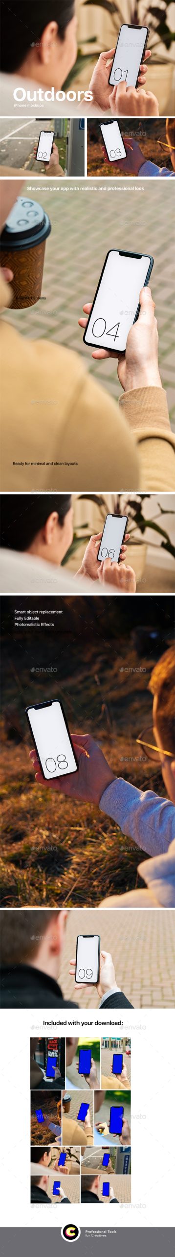 iPhone Mockup Psd Exterior