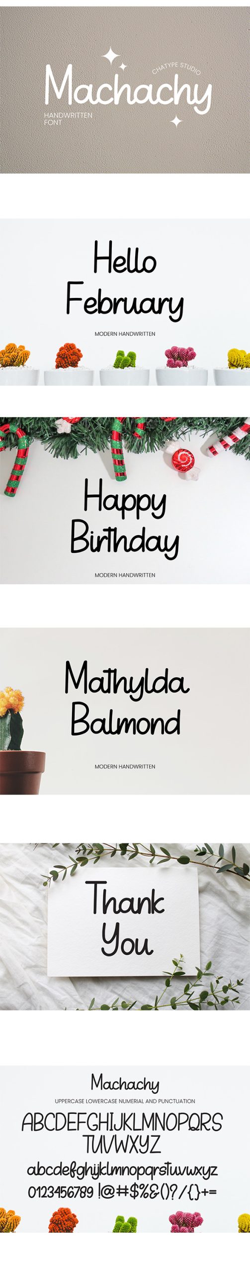 Machachy Script Font