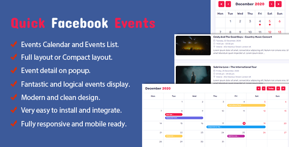 Rapid Fb Events For WordPress