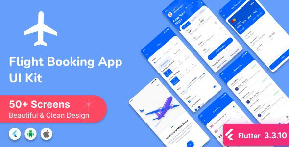 Flight Booking Flutter App Ui Kit (Android & iOS)