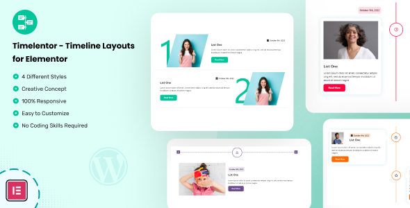 Timelentor – Timeline Layouts for Elementor