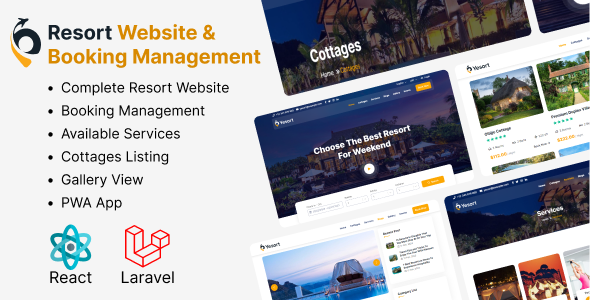 Yesort – PWA Resort Net page & Booking Management Net Application