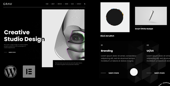 GRAV – Inventive Portfolio WordPress Theme