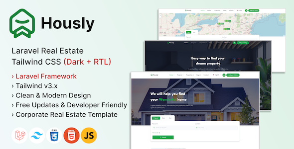 Hously – Laravel Staunch Property Multilingual System