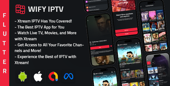 WIFY IPTV Mobile Xtream player More than one structure & ad community