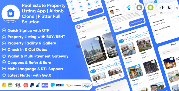 GoProperty – Accurate Estate Property List App | Leases-Alternate-Gain | Airbnb Clone | Stout Solution