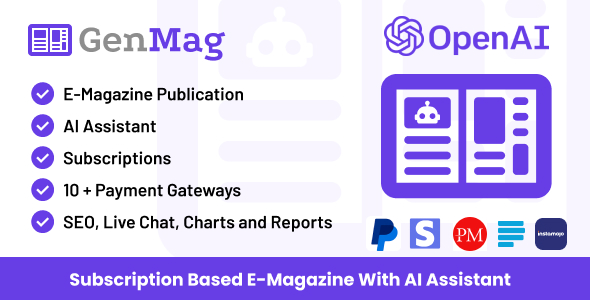 GenMag – E-Magazine with AI Assistant