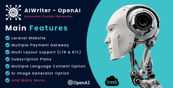 Gravity AIWriter SaaS – OpenAI Yelp material & Portray Producing Assistant SaaS